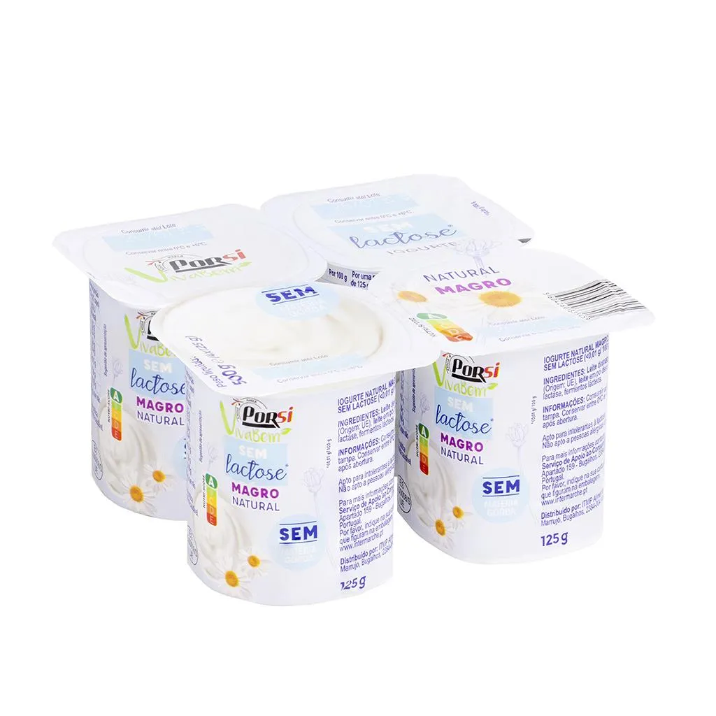 Iogurte Magro Natural sem Lactose 4x125g