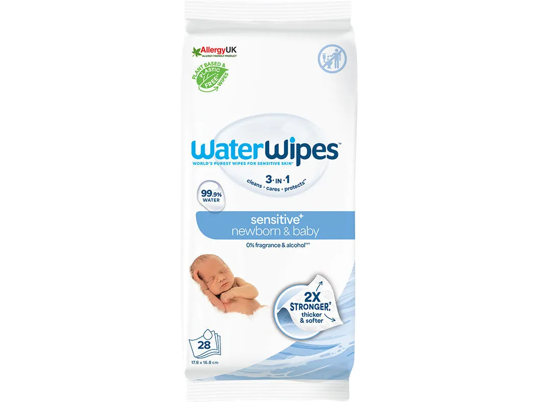 Toalhitas bébe Waterwipes biodegradáveis 28un