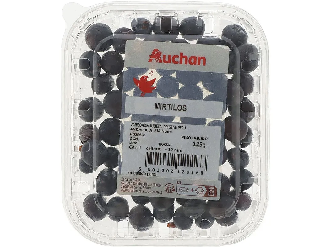 Mirtilo Auchan 125 g