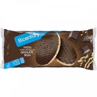 Tortitas de Arroz Integral com Chocolate Negro Bicentury