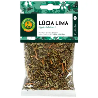 Chá lúcia lima planta, embalagem de 50g Cemporcento