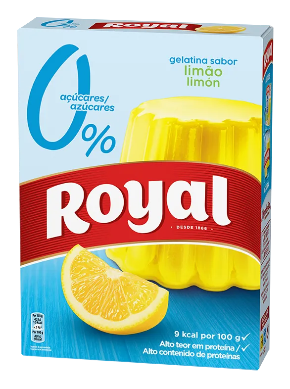 Gelatina em Pó de Limão 0% Açúcar