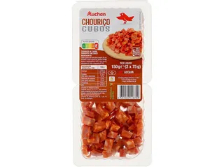 Chouriço Auchan cubos 2 x 75 g