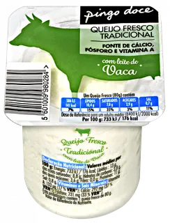 Queijo Fresco de Vaca Pingo Doce