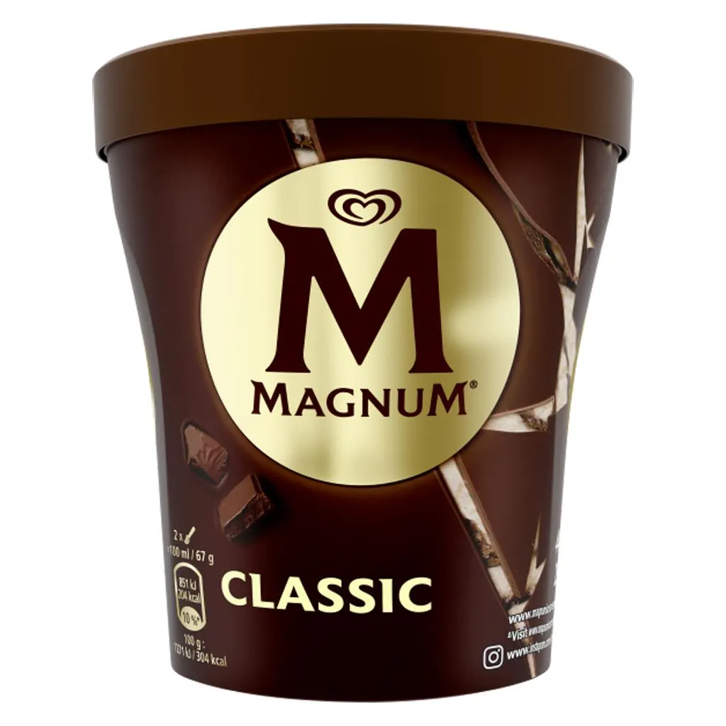Gelado classic de baunilha com pedaços de chocolate, 440 ml