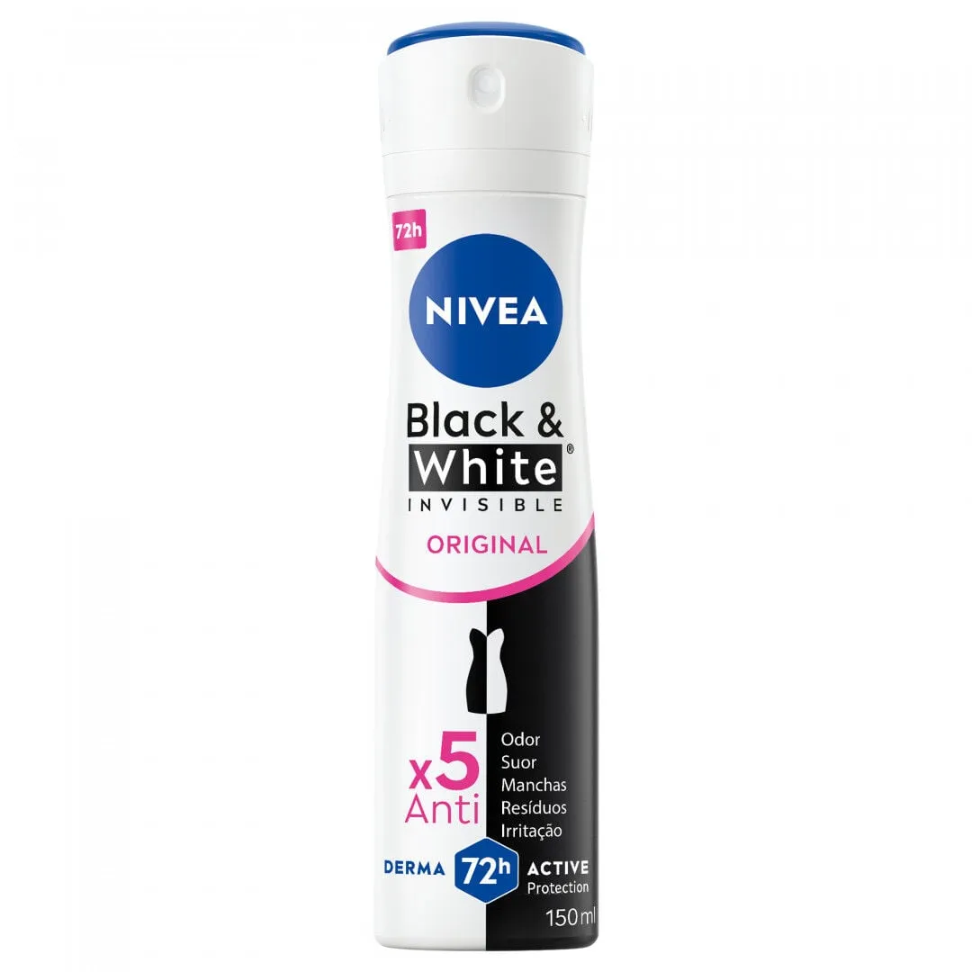 Desodorizante em Spray Black & White Invisible Original