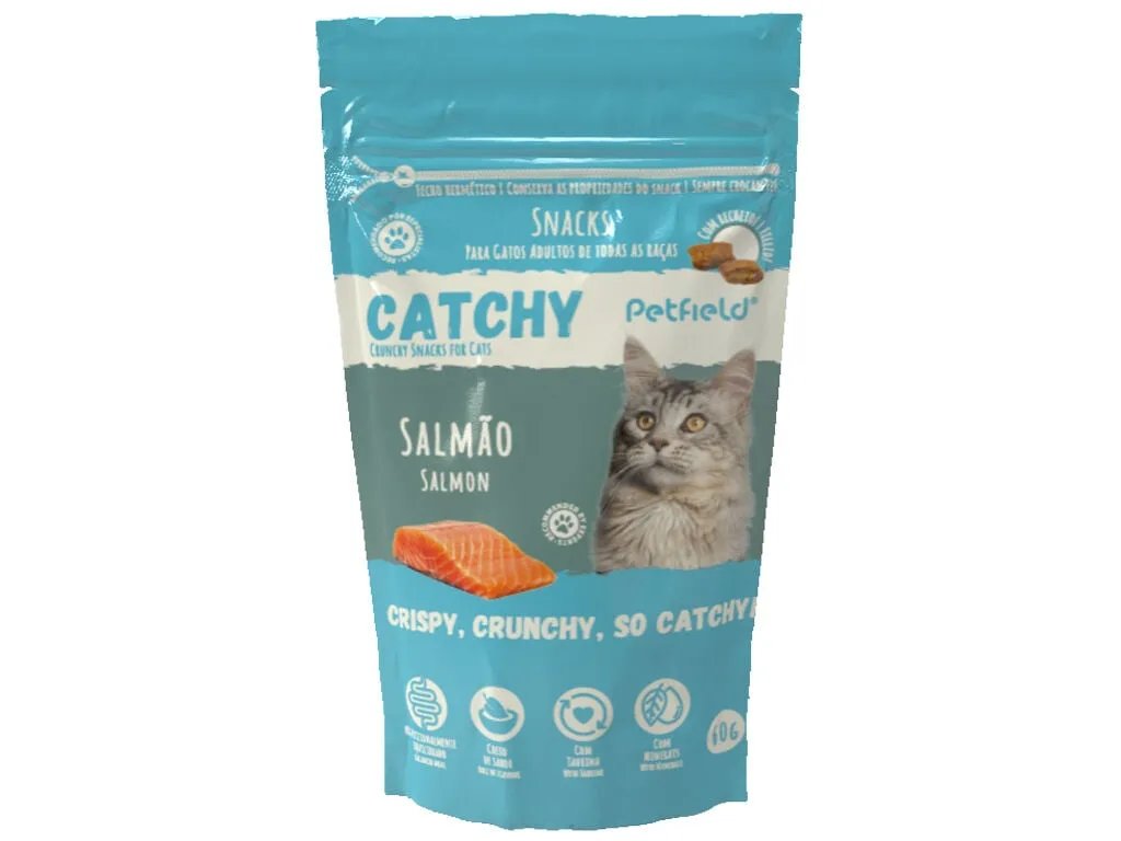 Snacks para gato Petfield catchy salmão 60 g