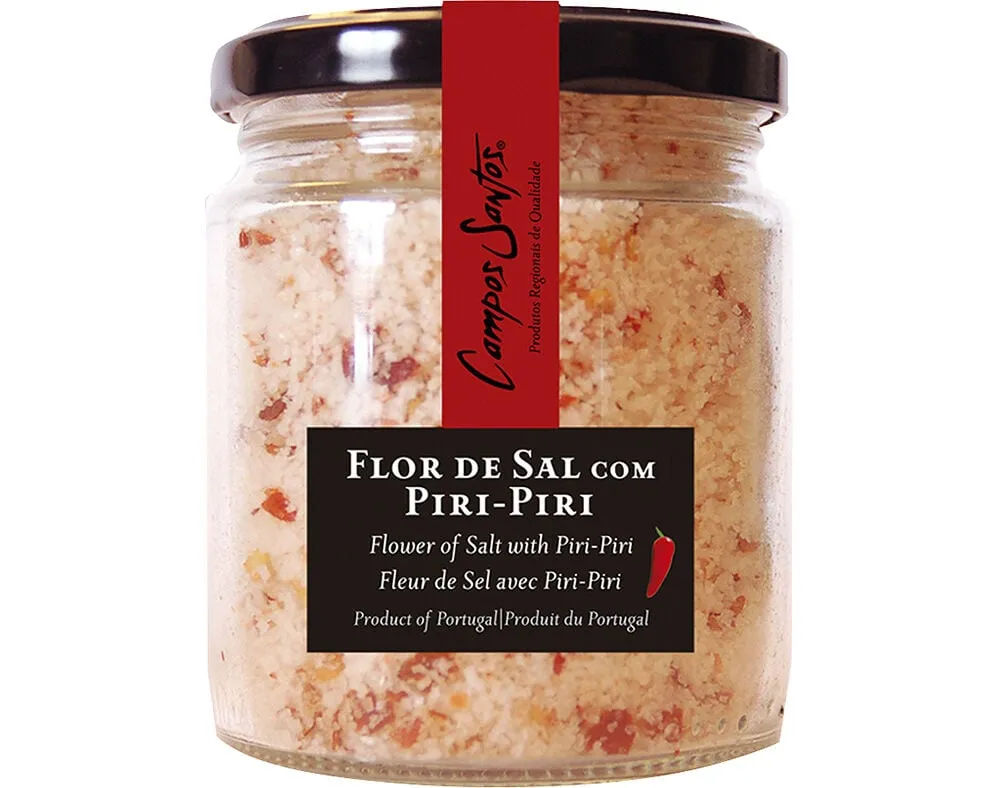 Flor de sal Campos Santos com piri-piri 150 g