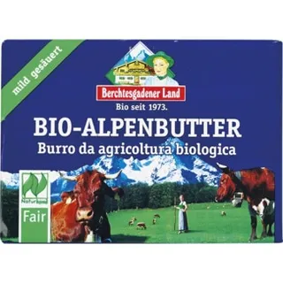 Manteiga sem Sal Biológica embalagem 250 g - Berchtesgadener Land Bio