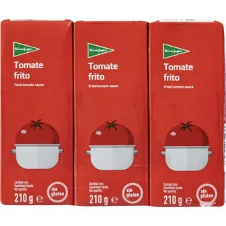 Tomate Frito Pack 3 embalagem 210 g - El Corte Inglés