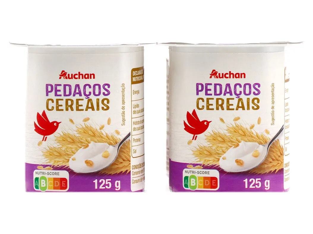 Iogurte Auchan pedaços cereais 4 x 125 g