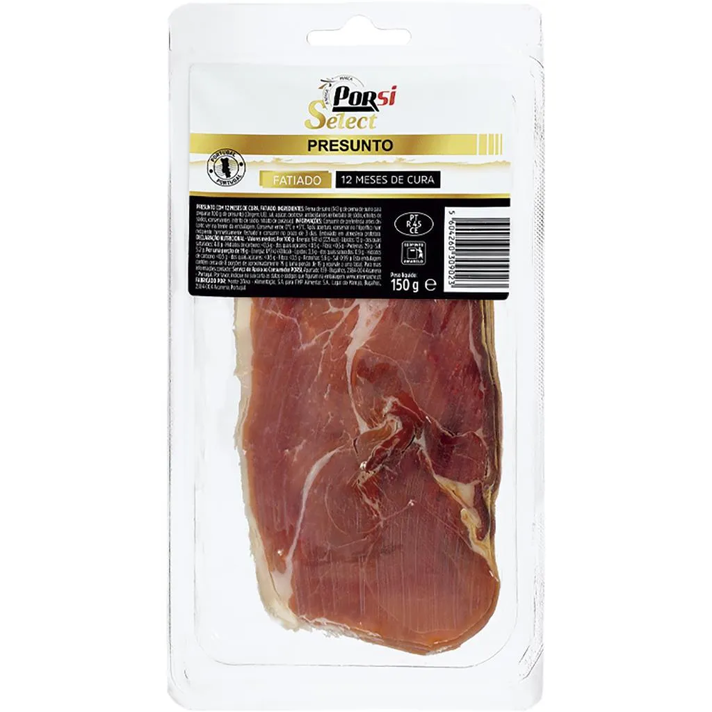 Presunto 12 Meses de Cura Fatiado 150g
