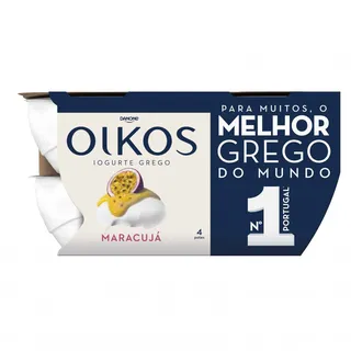 Iogurte Grego Maracujá Pack 4 Oikos Danone