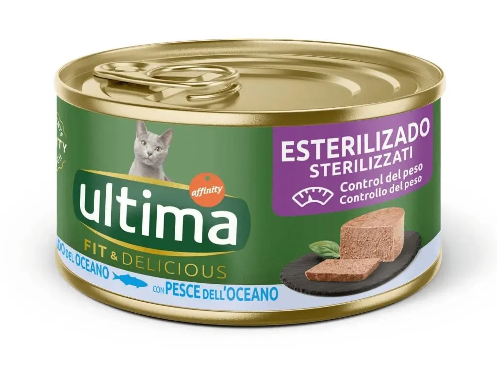 Comida húmida para gato Ultima esterilizado peixe 85 g