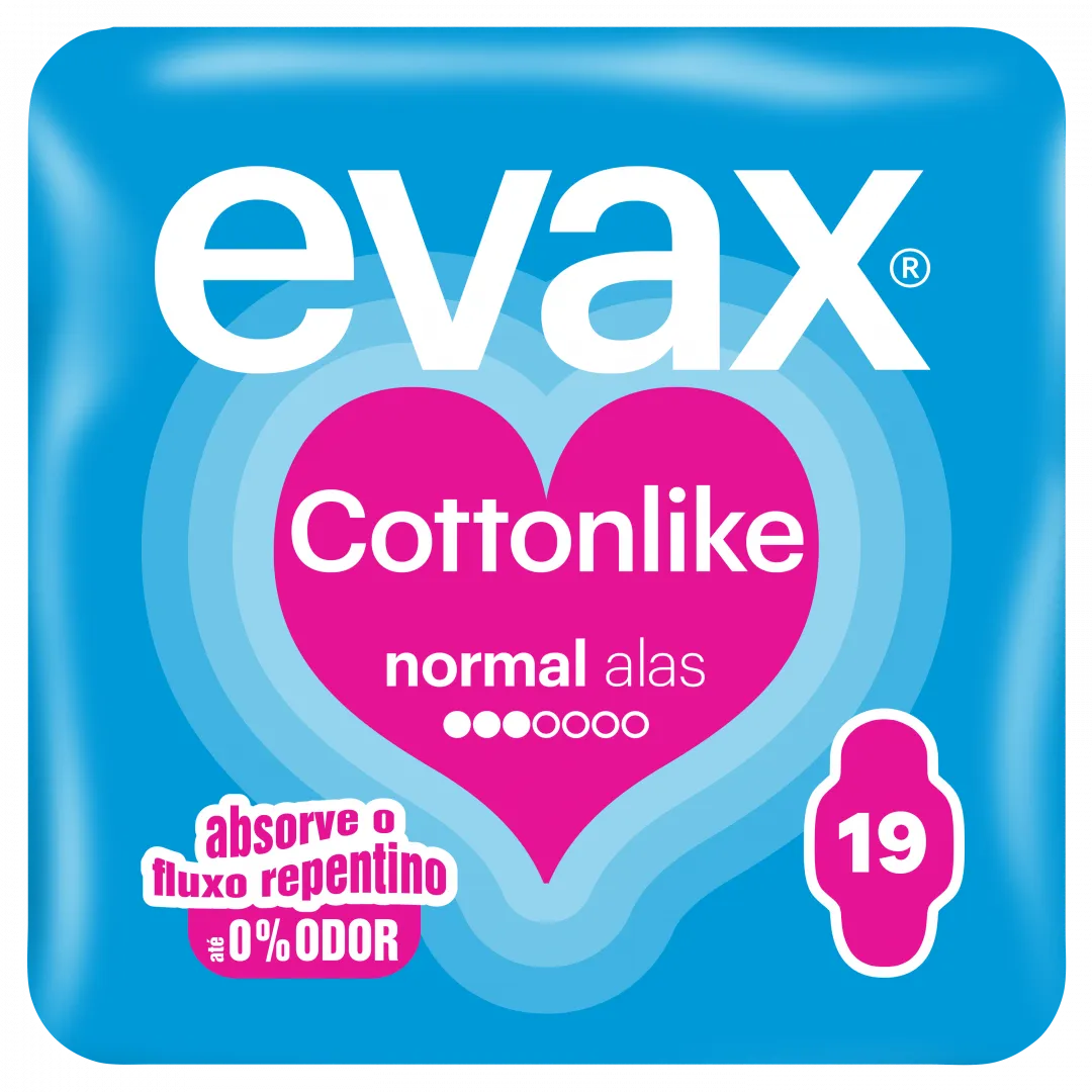 Pensos Higiénicos Cottonlike Normal com Abas