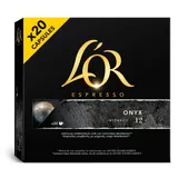 Cápsulas de café onyx lor, embalagem de 104g