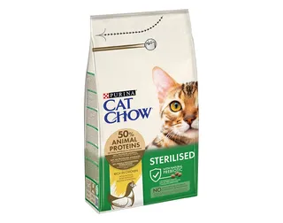 Ração para gato CAT CHOW esterilizado com frango 1,5 kg