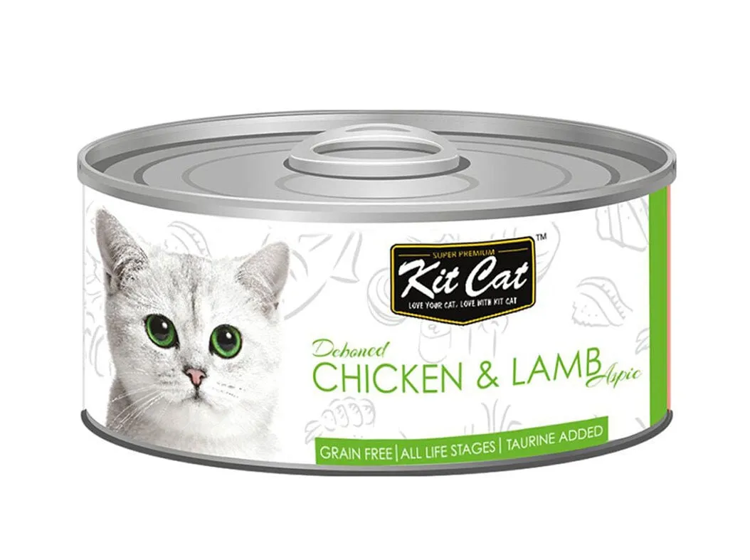 Comida húmida gato Kitcat frango&borrego 80 g
