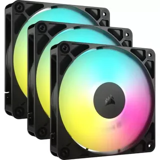 Ventoinha Corsair RS120 ARGB PWM Preta 120mm (Pack 3)