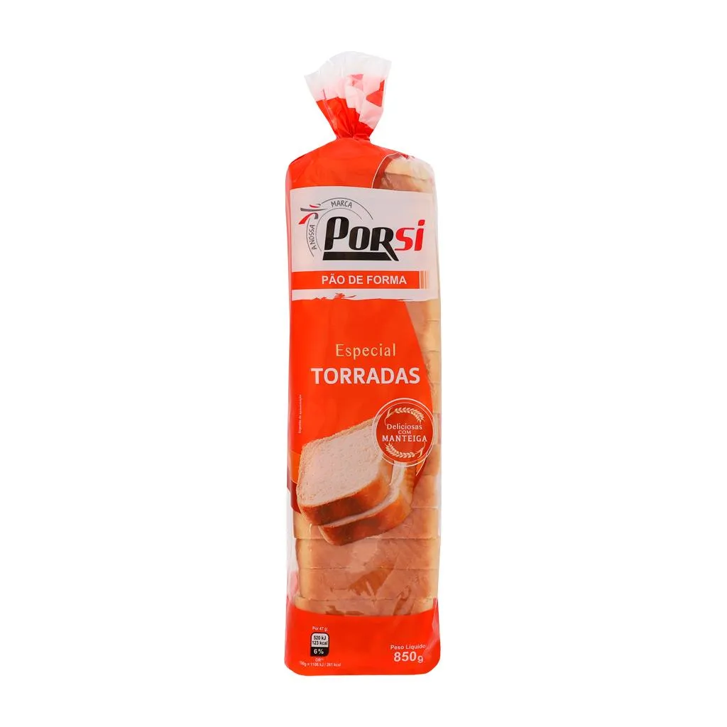 Pão forma especial torradas