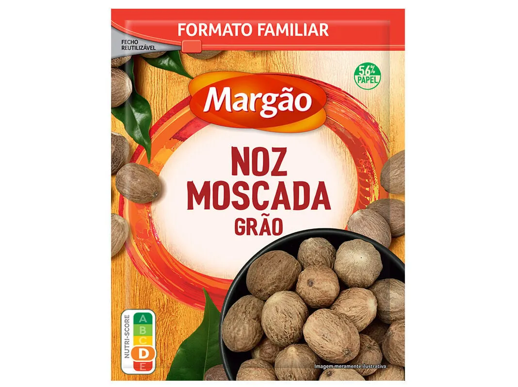 Noz moscada grão Margão saqueta 70 g