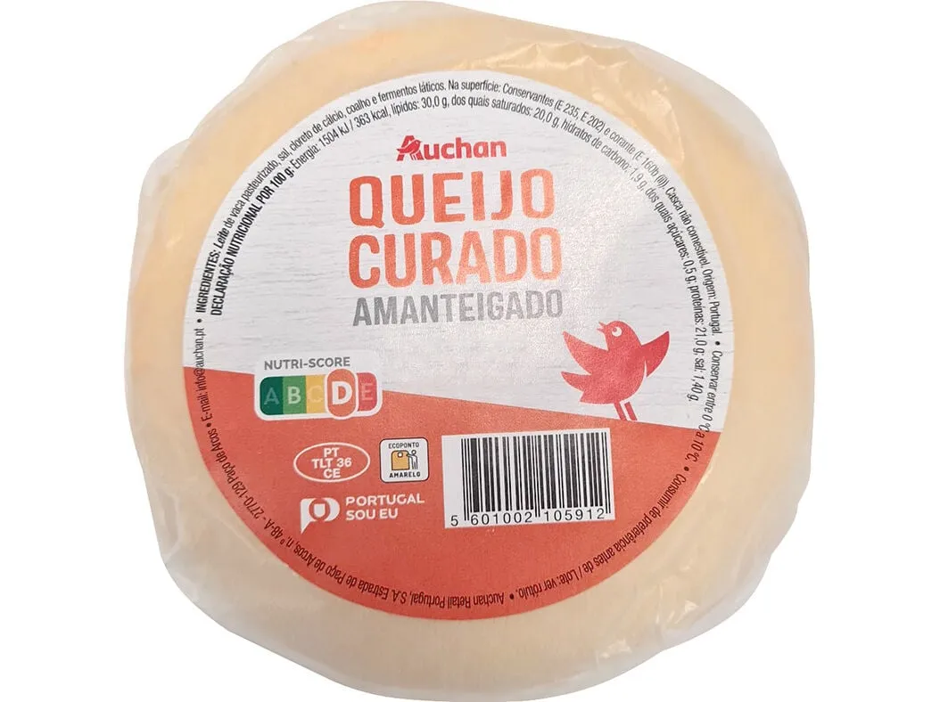 Queijo curado amanteigado Auchan un