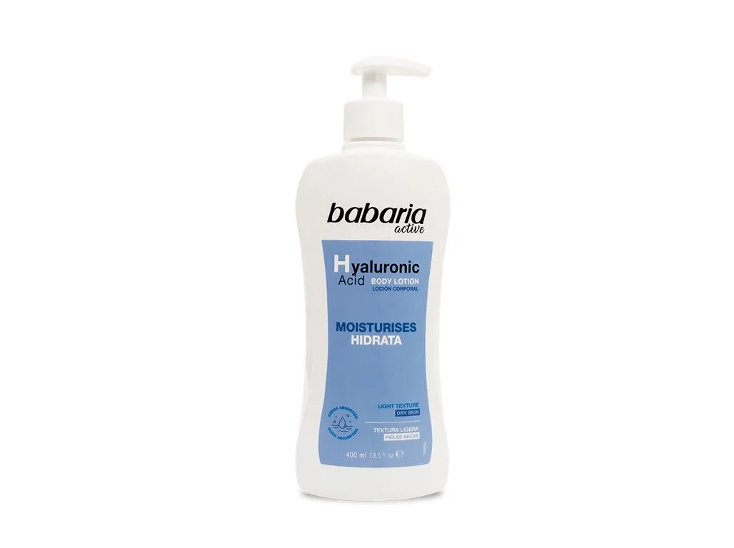 Leite corporal Babaria ácido hialurónico 400 ml