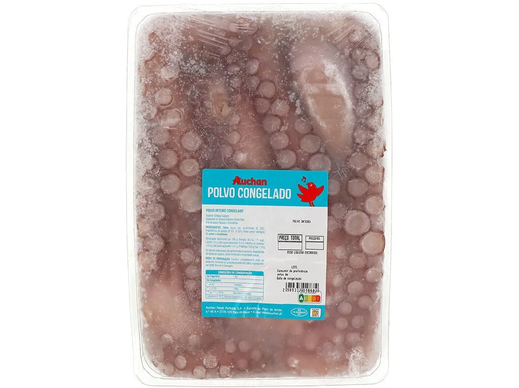 Polvo congelado Auchan (1.5 a 3 kg)