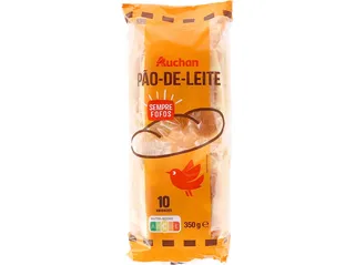 Pão Auchan de leite 10un 350 g