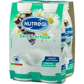 Iogurte Líquido Natural Açucarado sem Lactose Nutrégi