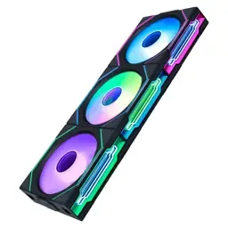 Ventoinha Lian Li UNI FAN SL120 Infinity Wireless RGB Reverse Blade PWM Preto 120mm (Pack 3) LianLi
