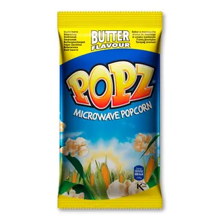 Pipocas com manteiga para microondas, 90 g Popz