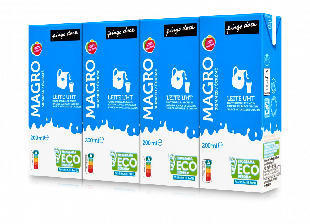 Leite UHT Magro Pack 4