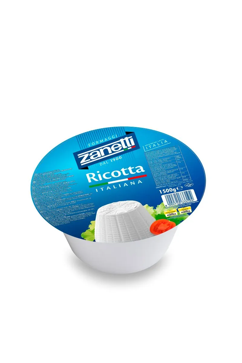 ZANETTI Queijo Ricotta 1,5 Kg