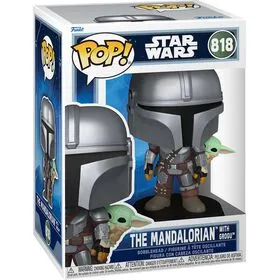 Funko - Figura Star Wars - The Mandalorian com Grogu