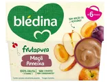 Fruta Bledina 100% ameixa e maçã 4 x 95 g