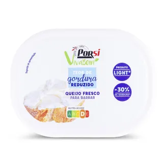 Queijo Fresco Light para Barrar 200g Porsi Vivabem