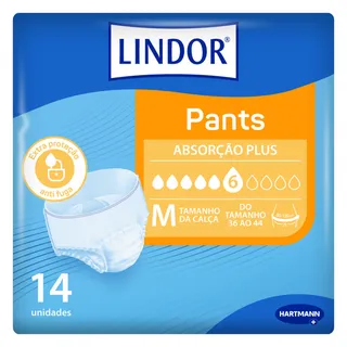 Cuecas Incontinência Pants Plus Tamanho Médio Lindor
