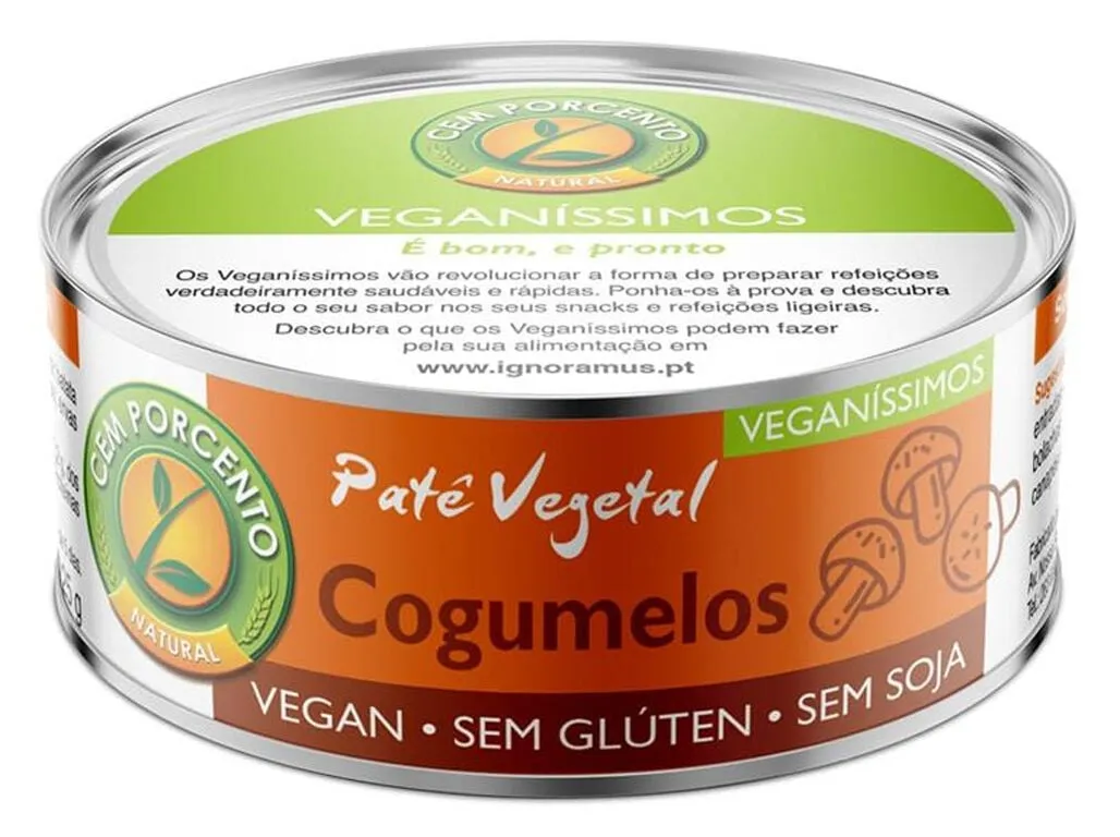 Paté CEM Porcento veganíssimos cogumelos 125 g