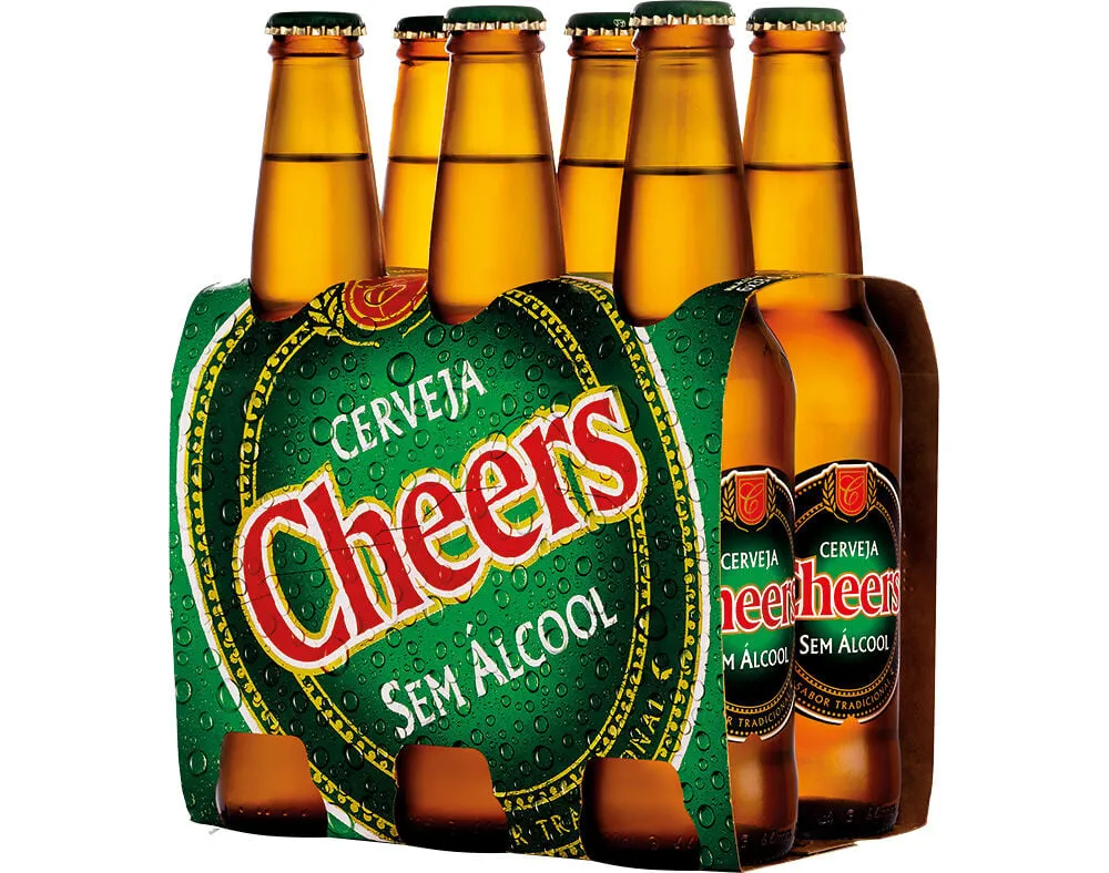Cerveja Cheers sem álcool tara perdida 6 x 0,33 L