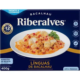 Línguas de Bacalhau 12 Meses de Cura Congelado Riberalves