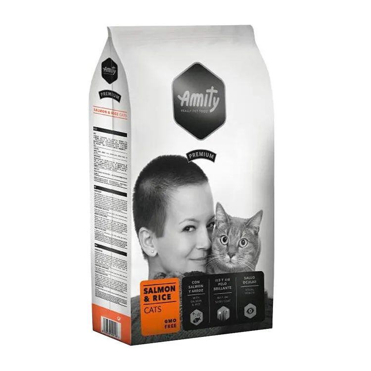 RAÇÃO SECA PARA GATO AMITY PREMIUM SALMÃO E ARROZ 10KG
