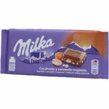 Chocolate Amendoim & Caramelo Milka Tablete 90g