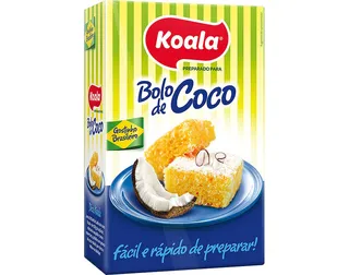 Preparado Koala bolo sabor côco 435 g