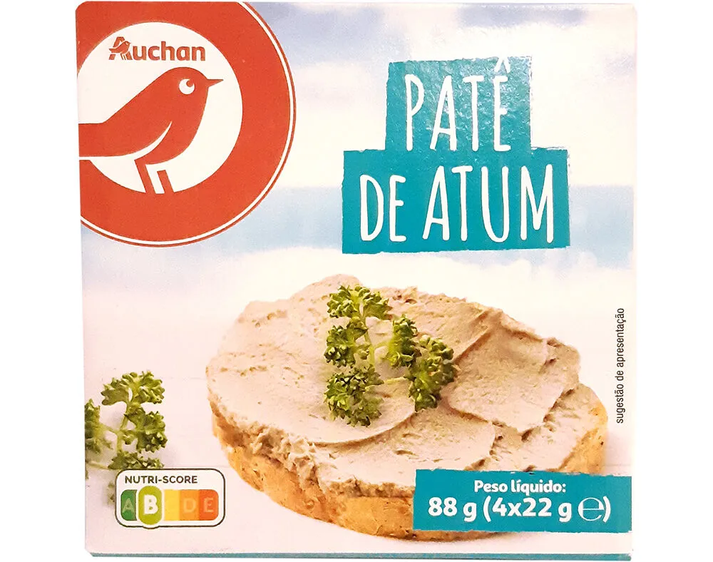 Patê atum Auchan 4 x 22 g