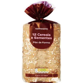 Pão de Forma 12 Cereais e Sementes Continente