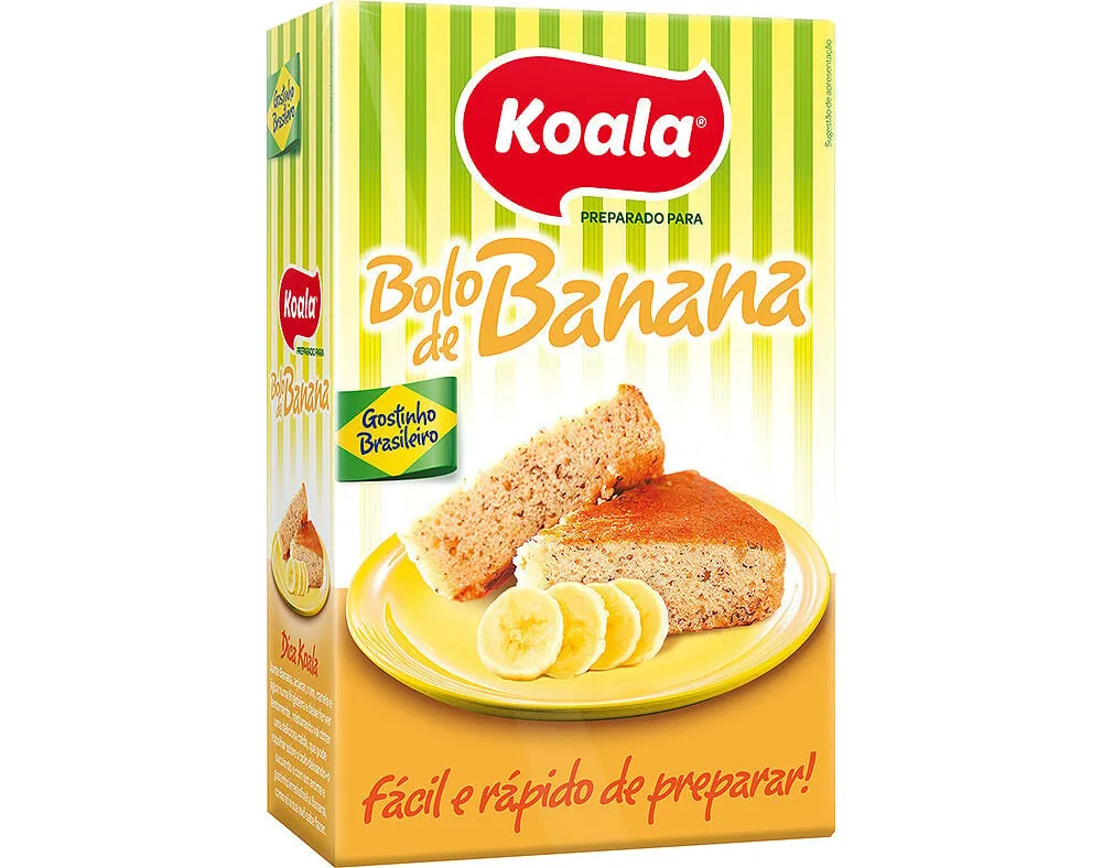 Preparado Koala bolo sabor banana 435 g