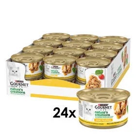 Comida Húmida para Gato Frango Purina Gourmet Nature