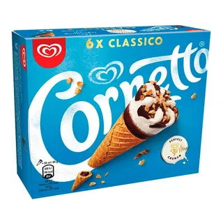 Cornetto clássico, embalagem de 6 x 90 ml Olá