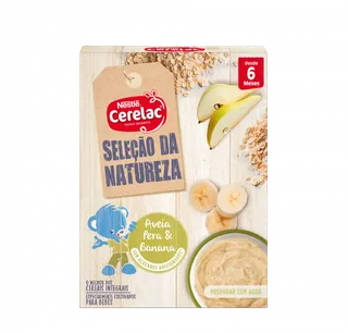 Papa Infantil Farinha Láctea Aveia, Pera e Banana Seleção da Natureza Cerelac